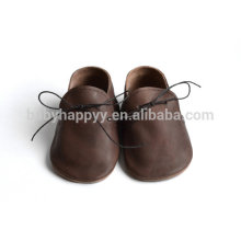New fashion unisex design oxford leather baby summer lace up shoes